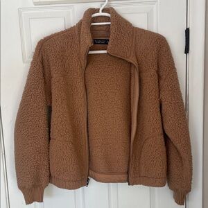 Abercrombie Brown Teddy Jacket